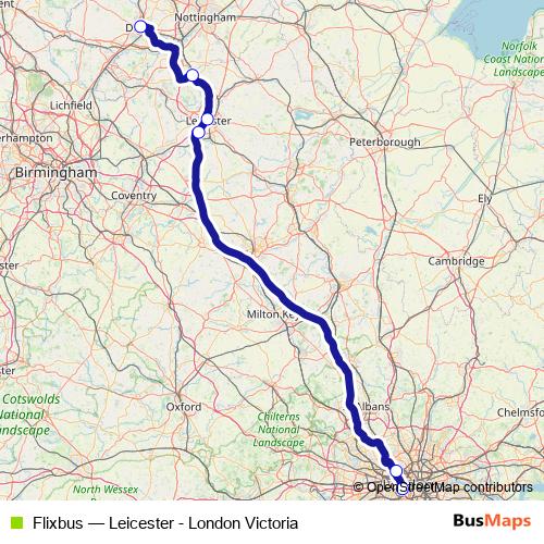 Flixbus bus Line Map