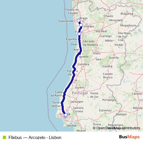 Flixbus bus Line Map