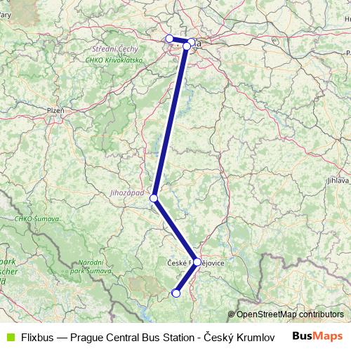 Flixbus bus Line Map