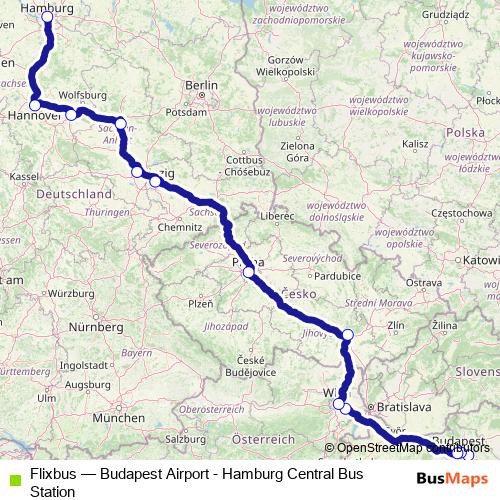 Flixbus bus Line Map