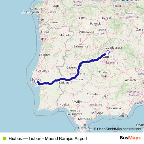 Flixbus bus Line Map