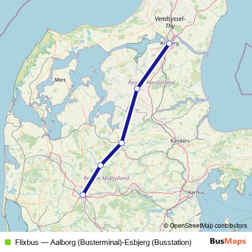 Flixbus bus Line Map