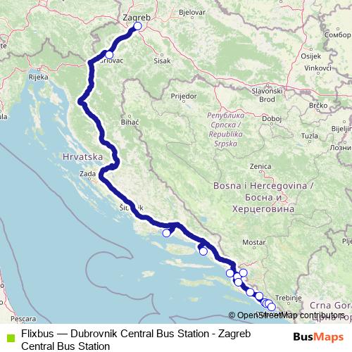Flixbus bus Line Map