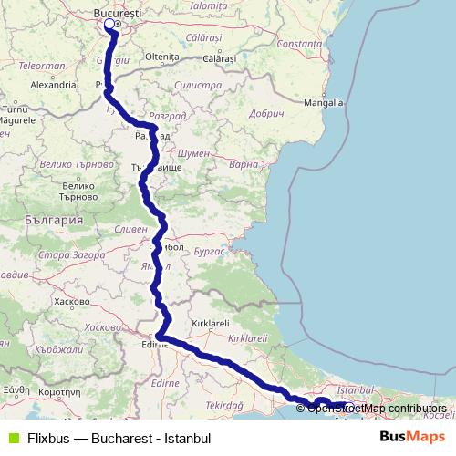 Flixbus bus Line Map