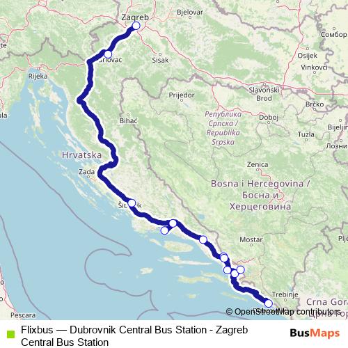 Flixbus bus Line Map