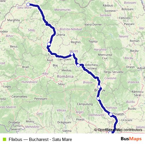 Flixbus bus Line Map