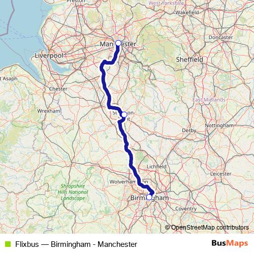 Flixbus bus Line Map