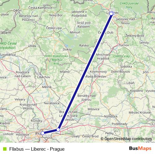 Flixbus bus Line Map
