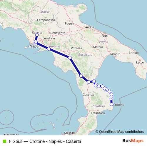 Flixbus bus Line Map