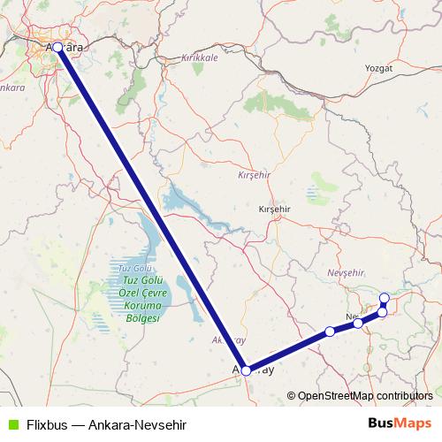 Flixbus bus Line Map