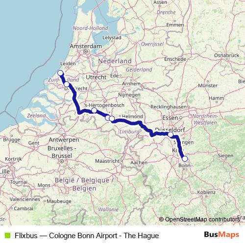 Flixbus bus Line Map
