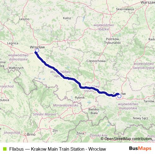 Flixbus bus Line Map