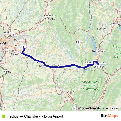 Flixbus bus Line Map