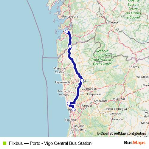 Flixbus bus Line Map
