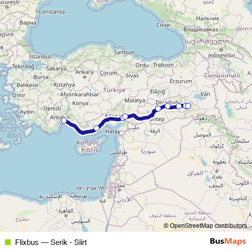 Flixbus bus Line Map