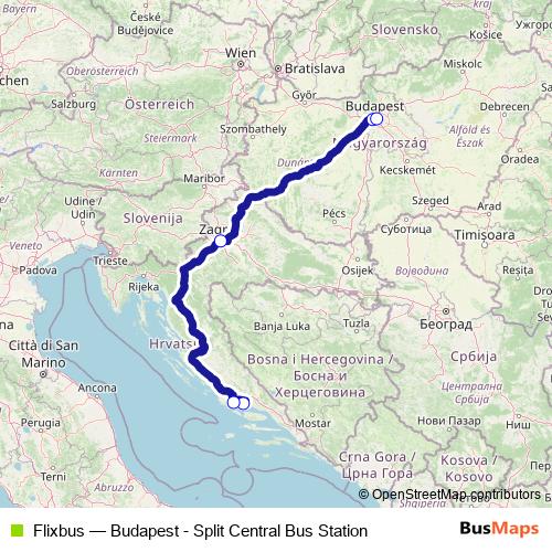 Flixbus bus Line Map