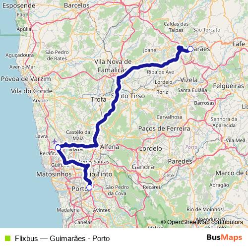 Flixbus bus Line Map