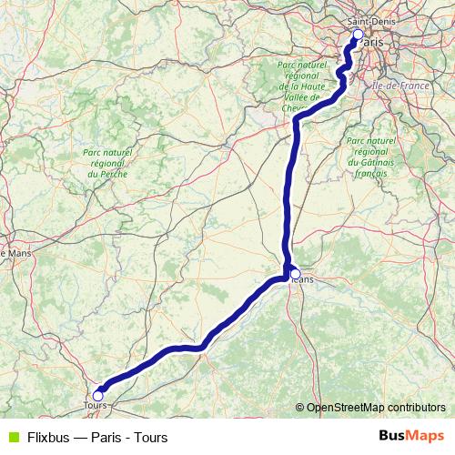 Flixbus bus Line Map