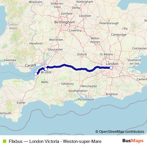 Flixbus bus Line Map