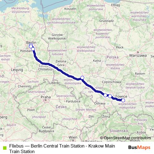 Flixbus bus Line Map