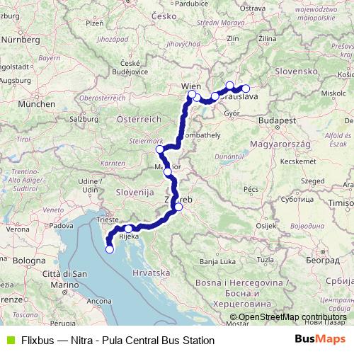 Flixbus bus Line Map