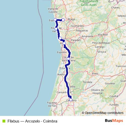 Flixbus bus Line Map