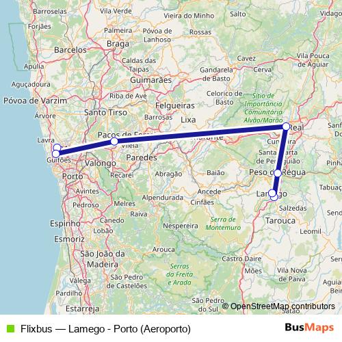 Flixbus bus Line Map