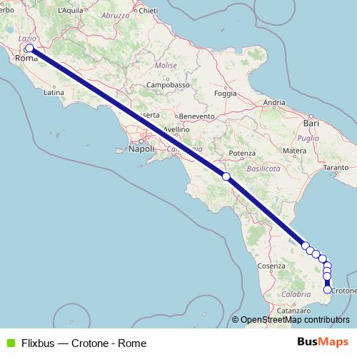 Flixbus bus Line Map
