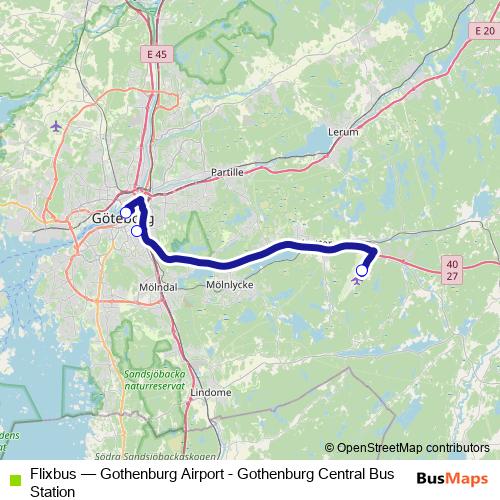 Flixbus bus Line Map