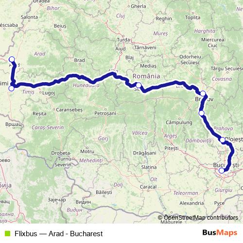 Flixbus bus Line Map