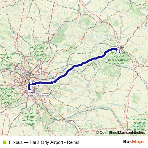 Flixbus bus Line Map
