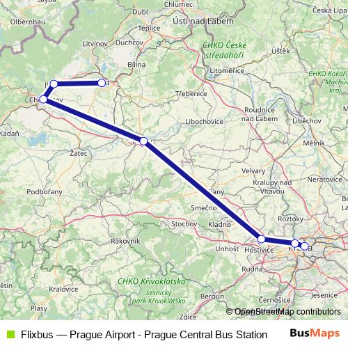 Flixbus bus Line Map