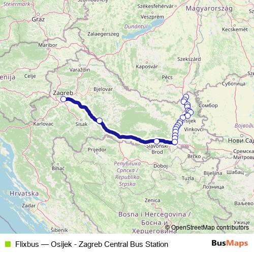 Flixbus bus Line Map