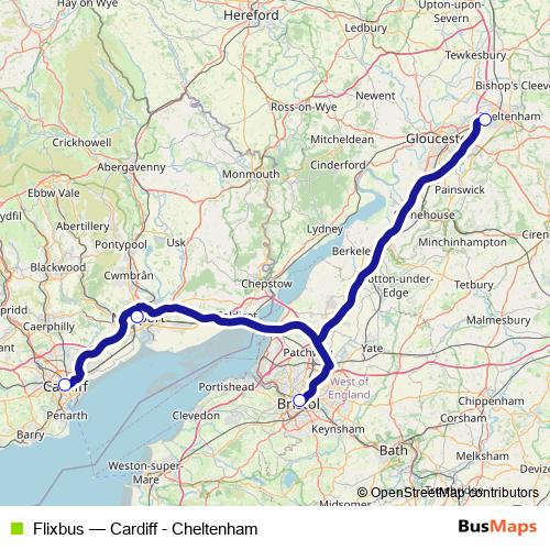 Flixbus bus Line Map