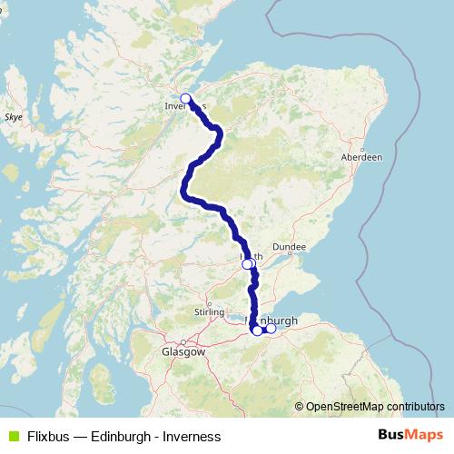 Flixbus bus Line Map