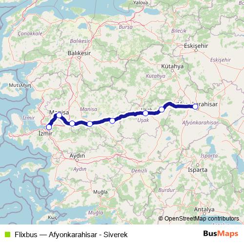 Flixbus bus Line Map