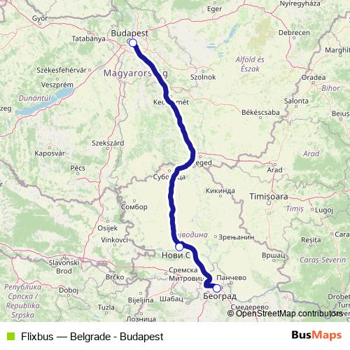 Flixbus bus Line Map