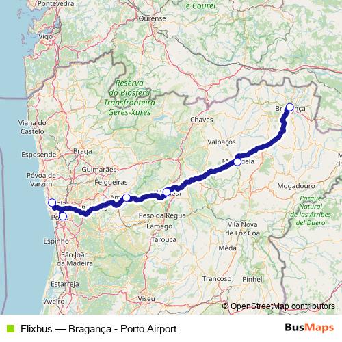 Flixbus bus Line Map