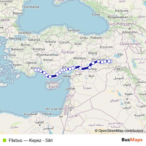 Flixbus bus Line Map