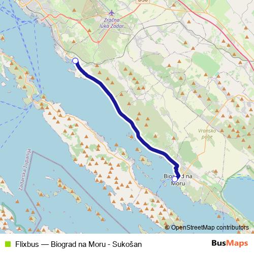 Flixbus bus Line Map