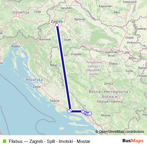 Flixbus bus Line Map