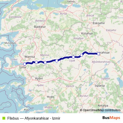 Flixbus bus Line Map