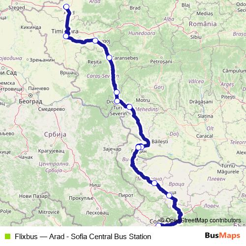 Flixbus bus Line Map