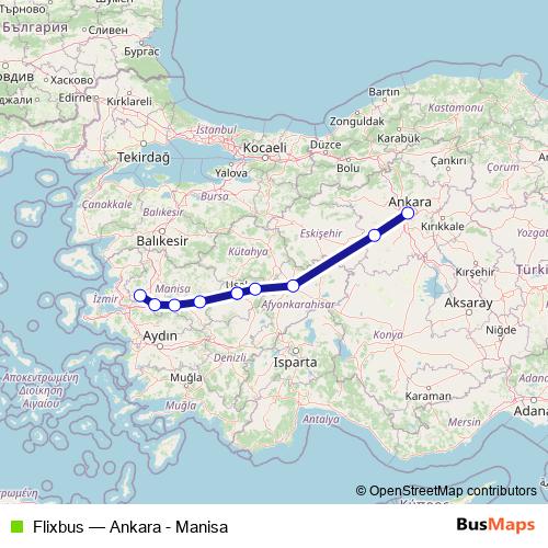 Flixbus bus Line Map