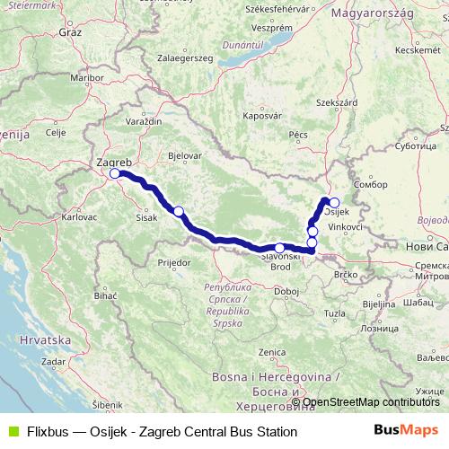 Flixbus bus Line Map