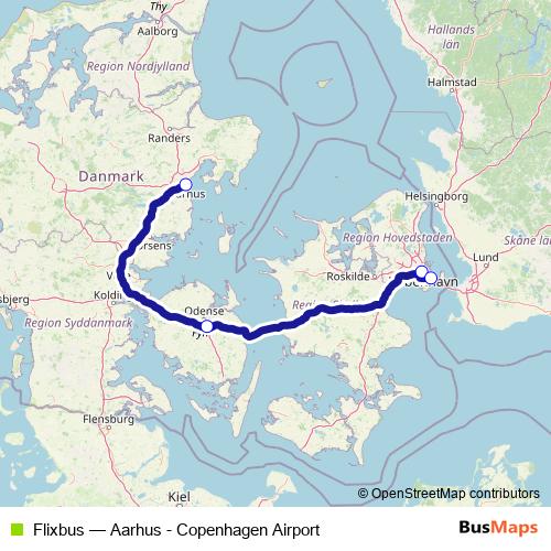 Flixbus bus Line Map