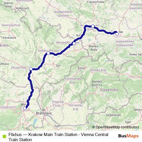 Flixbus bus Line Map