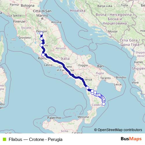 Flixbus bus Line Map