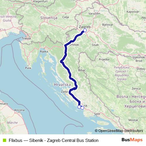 Flixbus bus Line Map