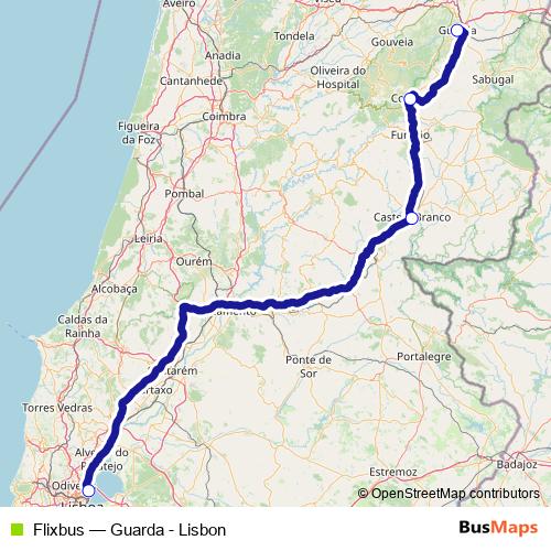 Flixbus bus Line Map